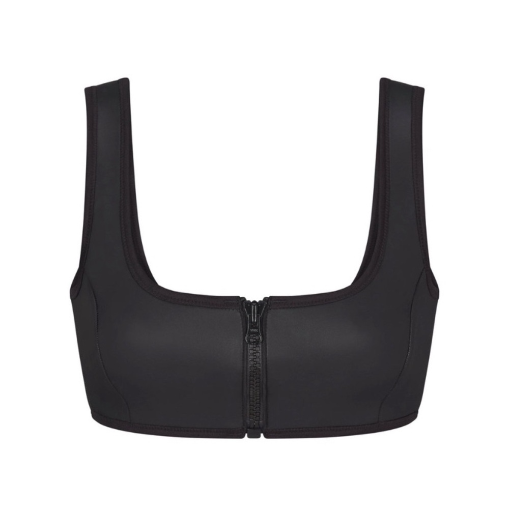 Skims Rubberized Scuba Scoop Bikini Top